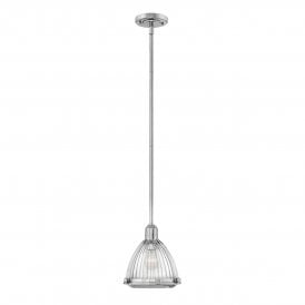 ELROY 1 Light Pendant in Polished Nickel
