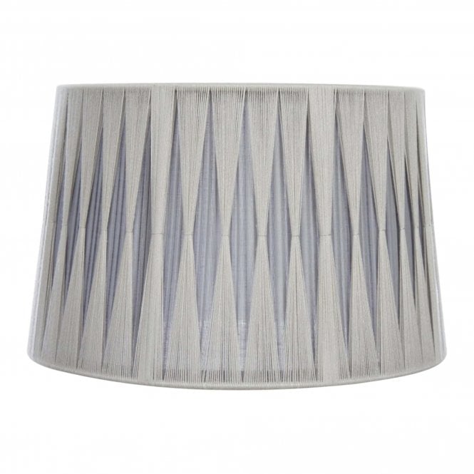 EMPIRE 35cm Pleated Soft Grey Lamp Shade
