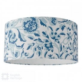 white drums shade with blue sprig pattern