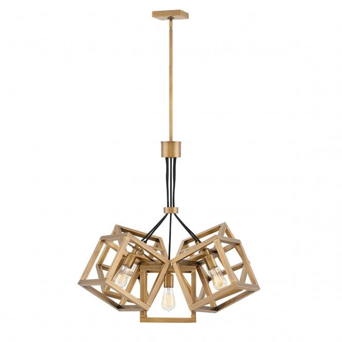 ENSEMBLE 5 Light Pendant in Brushed Bronze