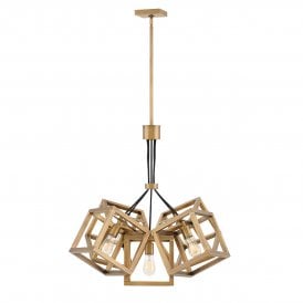 ENSEMBLE 5 Light Pendant in Brushed Bronze