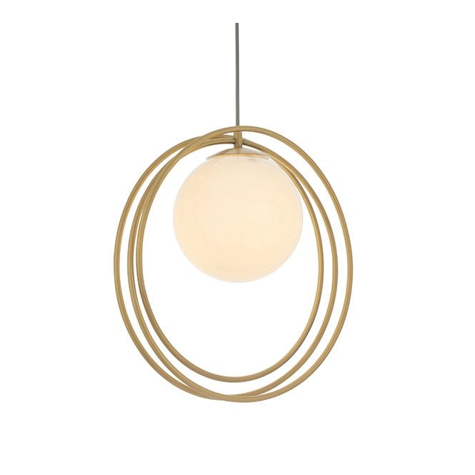 ETERNAL Loop With Brushed Gold Single Pendant