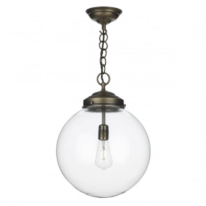 FAIRFAX 1 Light Pendant Antique Brass (Shade Sold Separate) CEILING