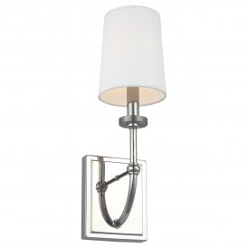 FELIXSTOWE 1 Light Wall Light in Polished Chrome IP44 Bathroom Safe