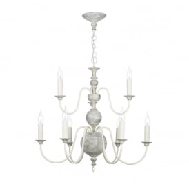 FLEMISH distressed finish ceiling light large
