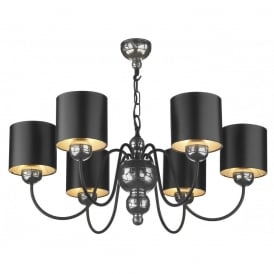 GARBO Ceiling Light Mosaic Pewter & Black Shades