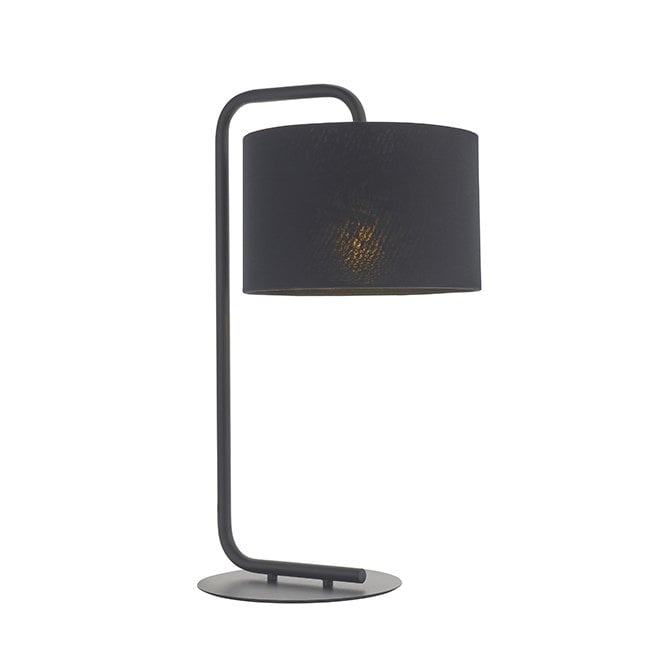 GLORY Black Table Light With Black Shade