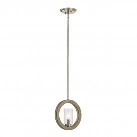 GRAND Bank Wall Light/ Mini-Pendant/ Semi-Flush in Distressed Antique Grey