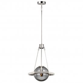 HARPER 1 Light Pendant in Polished Nickel