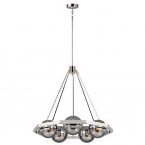 HARPER 5 Light Chandelier in Polished Nickel