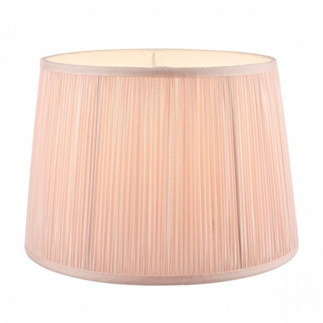 HEMSLEY Pleated Empire Drum Lampshade Blush Pink 8''