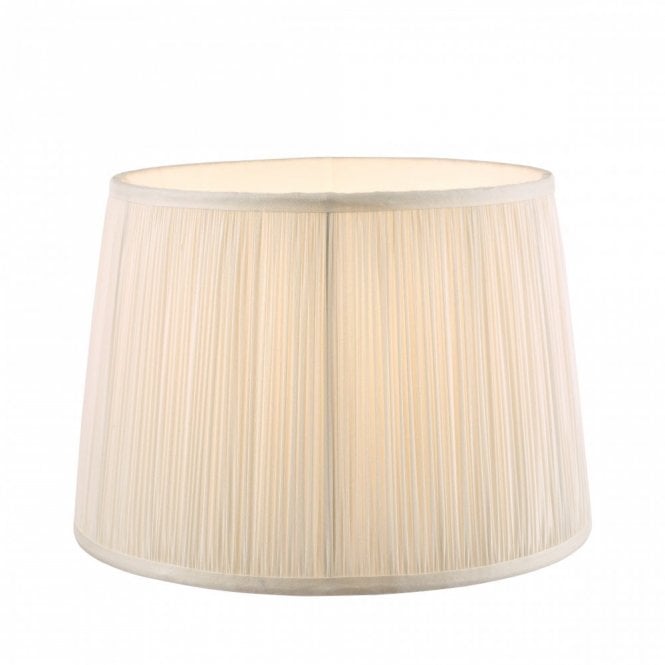 HEMSLEY Pleated Empire Drum Lampshade Cream 10''