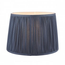 Laura Ashley Pleated Lampshade Midnight Blue 8'' Designer Lighting