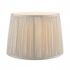 Laura Ashley Pleated Lampshade Silver 10'' Designer Lighting Company
