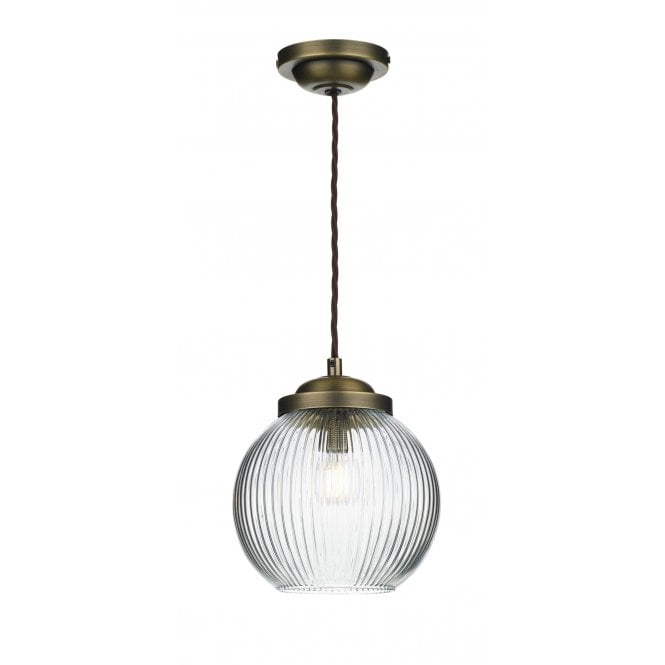 HENLEY Single Pendant in Antique Brass