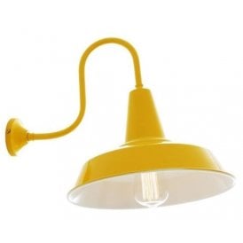 HEX Factory Industrial Wall Light Powder Coated Yellow