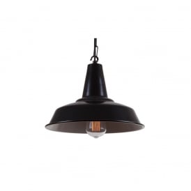 HEX Factory Pendant Powder Coated Black