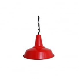 HEX Factory Pendant Powder Coated Red