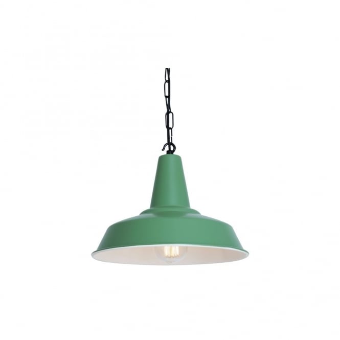 HEX Factory Pendant Powder Coated Sage Green