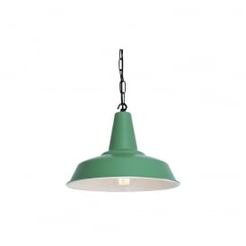 HEX Factory Pendant Powder Coated Sage Green