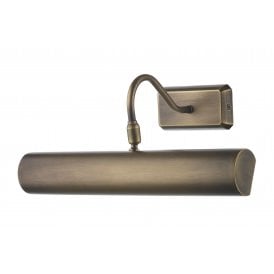 INES Double Antique Brass Picture Light