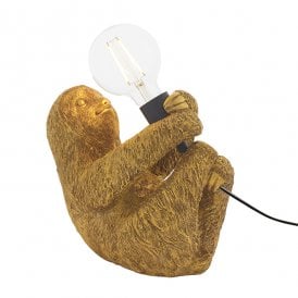 JACK Vintage Gold Sloth Table Light