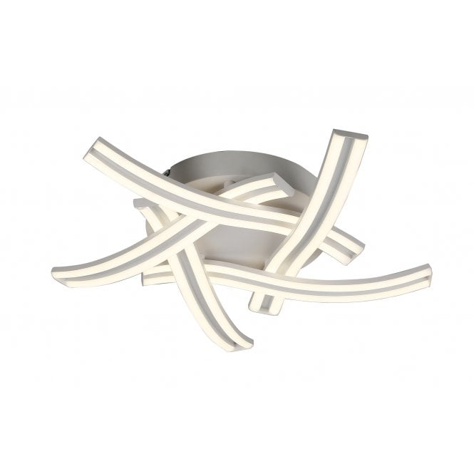 JENSON 5 Light Ceiling Flush White