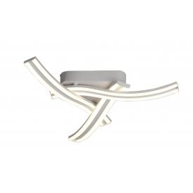 JENSON Modern Flush LED Ceiling Light | White