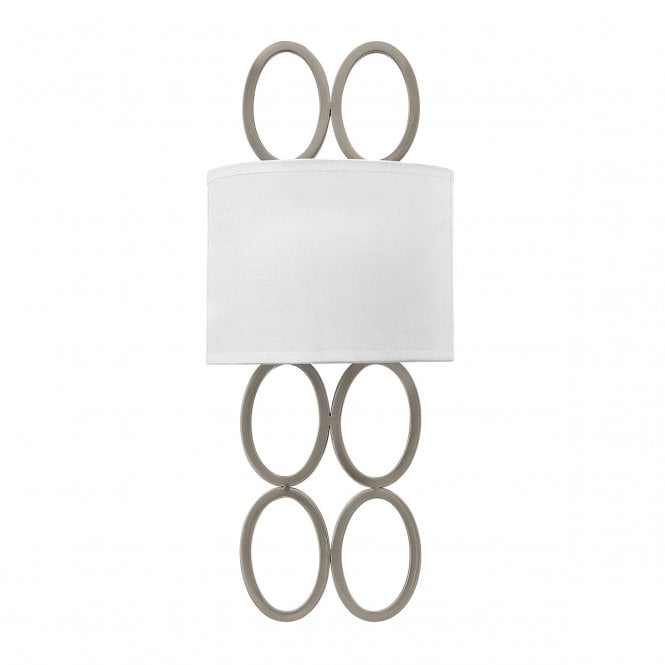 JULES 2 Light Wall Light in Brushed Nickel