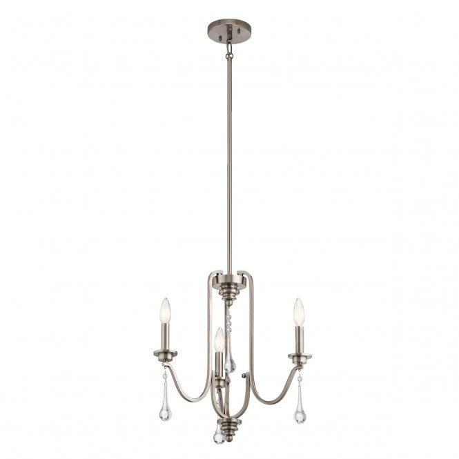 KARLEE 3 Light Chandelier in Classic Pewter