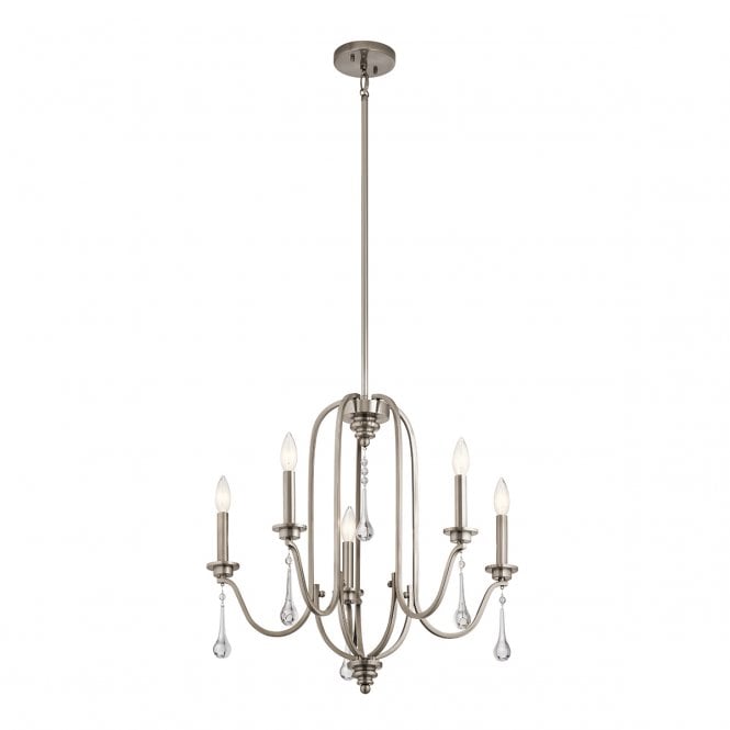 KARLEE 5 Light Chandelier in Classic Pewter