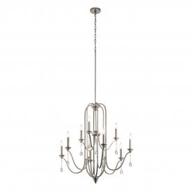 KARLEE 9 Light Chandelier in Classic Pewter
