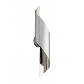KAYLA Curl Wall Light| Silver & Polished Chrome Large