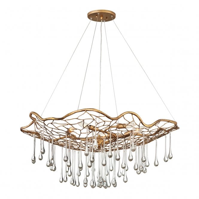 LAGUNA 6 Light Pendant Light in Burnished Gold