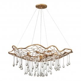 LAGUNA 6 Light Pendant Light in Burnished Gold