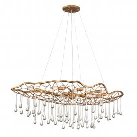 LAGUNA 8 Light Pendant Light in Burnished Gold