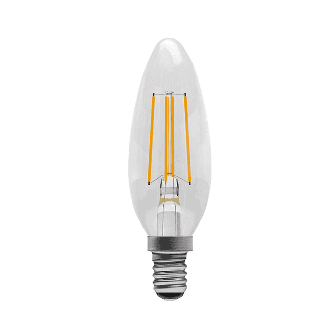 LED Filament Clear Candle Bulb (SES/E14 - Dimmable)