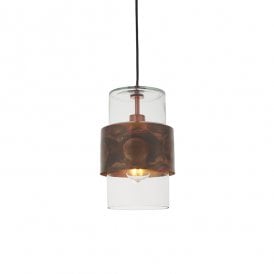LENKER Copper Patina Pendant
