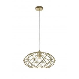 LEXI 1 Light Ceiling Pendant Polished Brass
