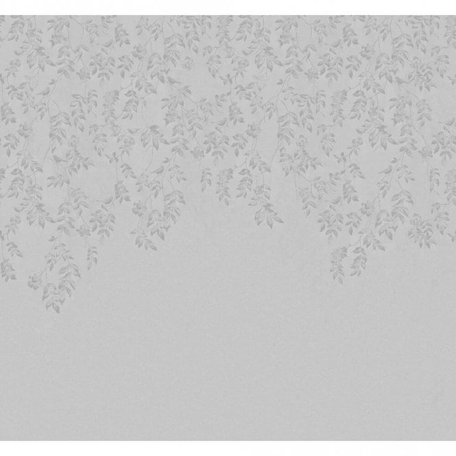 LOCKWOOD Mural 3M X 2.8M in Silver White, Silver, Pale Slate