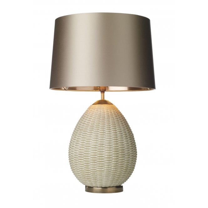 LOMBOK Table Lamp with Natural Rattan Effect