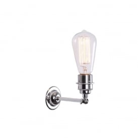 LOME Vintage Minimalist Wall Light in Polished Chrome