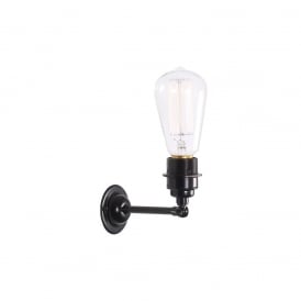 LOME Vintage Minimalist Wall Light Powder Coated Black