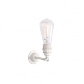 LOME Vintage Minimalist Wall Light Powder Coated White