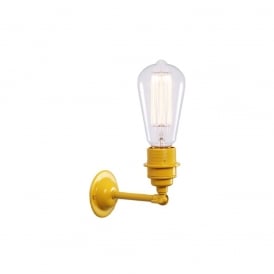 LOME Vintage Minimalist Wall Light Powder Coated Yellow