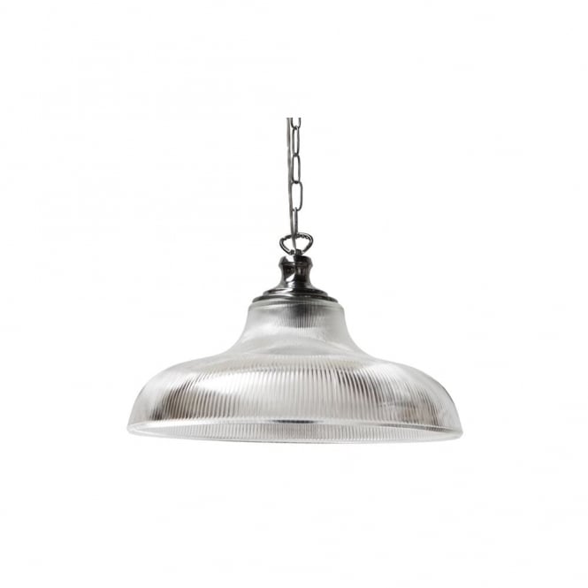 LONDON 38cm Prismatic Railway Pendant in Polished Chrome