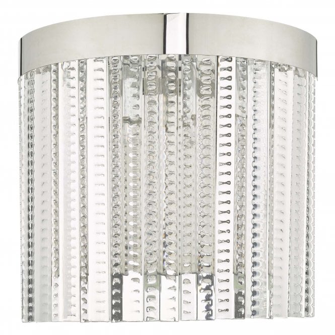 LORANT 2 Light Wall Light | Clear & Polished Chrome