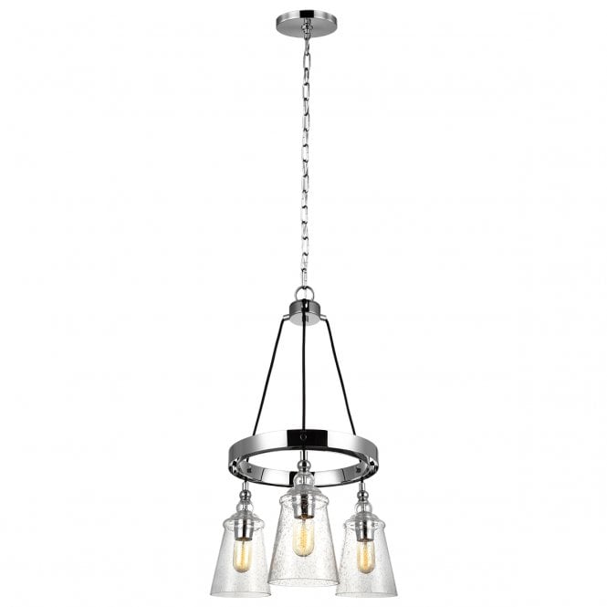LORAS 3 Light Chandelier in Chrome