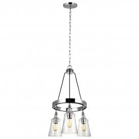 LORAS 3 Light Chandelier in Chrome