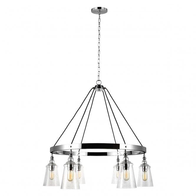LORAS 6 Light Chandelier in Chrome